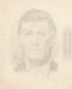 Konvolut Vondrei Bleistiftzeichnungen by Ferdinand Dorsch