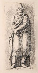Statue Eines Gefangenen Barbaren