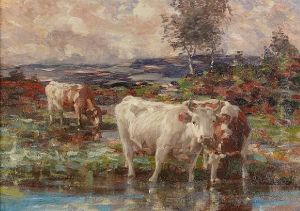 Cattle Watering by Andrew Douglas