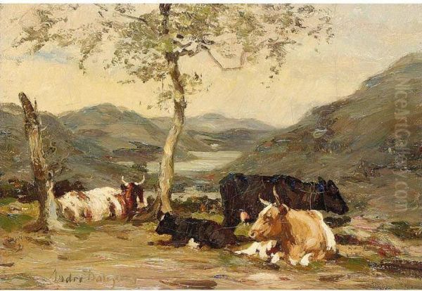 Cattle Resting Under A Tree - view 1
