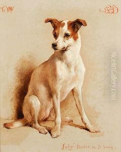 Portrait Of A Terrier, Judy by Edwin Douglas