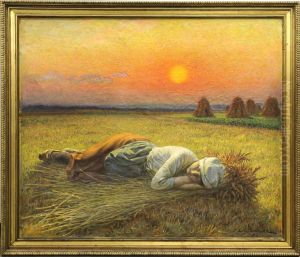 Faneuse Endormie by Edmond Doumont