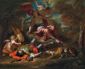 Venere Piange La Morte Di Adone by Frans Bartholomeus Douven