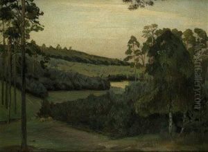 Grunewaldlandschaft Im Abendlicht