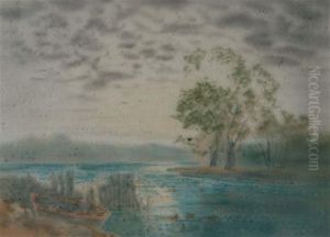 Moonlight On The Marches by Louis, Carl Ludwig Douzette