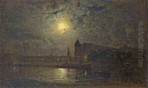 Mond Uber Amsterdam by Louis, Carl Ludwig Douzette