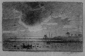 Mondscheinlandschaften by Louis, Carl Ludwig Douzette