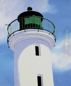 Phare De La Flotte En Re by Henri Douzil