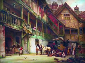 The Arrival Of The Mail Coach; The Meeting Of The Hunt by Margaret Dovaston