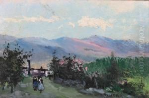 Paesaggio by Achille Dovera