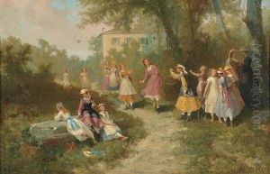 Fete De Campagne by Auguste Viande Doviane