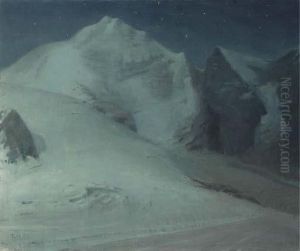 Moonlight In The Alps by Thomas Millie Dow