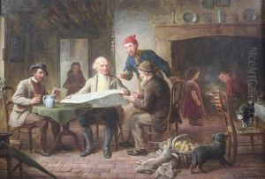 Reading The News by Ebenezer Newman Downard