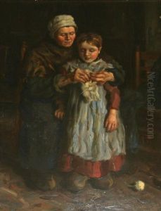 The Knitting Lesson by John Patrick Downie