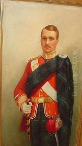 Portrait Of An Officer Of A Highlandregiment