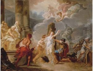 The Martyrdom Of A Female Saint - A Sketch by Gabriel Francois Doyen