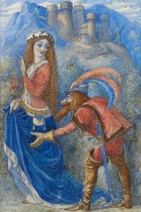Rumplestiltskin And Princess, With Gallery Label On Verso by Richard Doyle