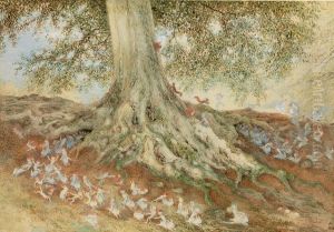 Elves In A Rabbit Warren by Richard Doyle