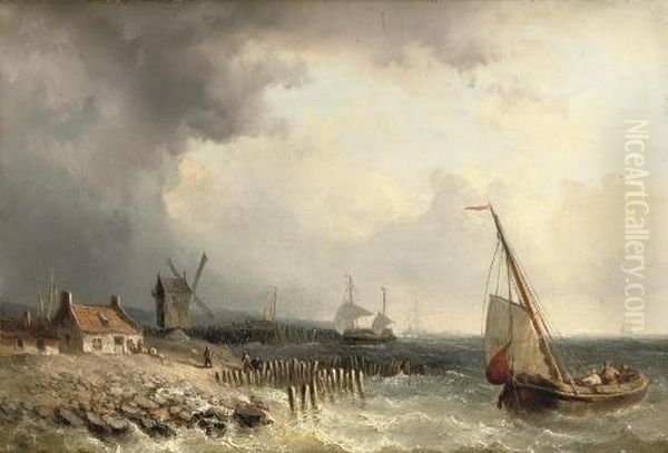 Shipping Off A Coast - view 1
