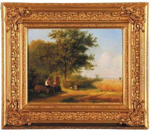 Spotkanie Przy Studni, 1857 R. by Adolf Dressler