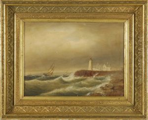 Eastern Point Light Gloucester Harbor by Clement Drew