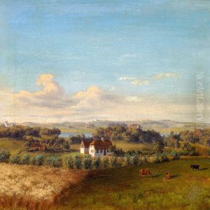 Landscape With View Towards A Range Of Hills by Dankvart Dreyer