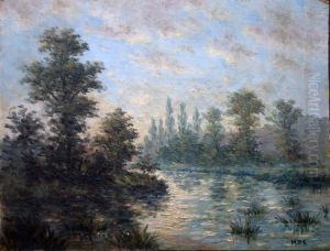 Bord De Riviere by Dreyfus-Lemaitre Henri
