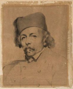 Portrait D'homme Coiffe D'un Bonnet