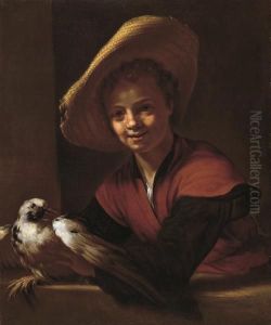 Fanciullo Con Colomba by Willem Drost