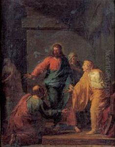 Entourage De Jean-germain Drouais - La Guerison De La Belle-mere