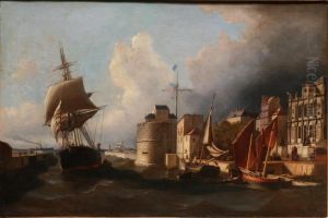 L'entree Du Port Du Havre by J. Drouin