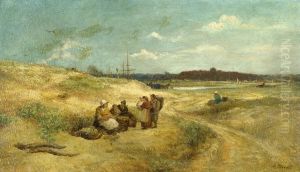 Rastende Bauern Und Fischer by Antoine Druet
