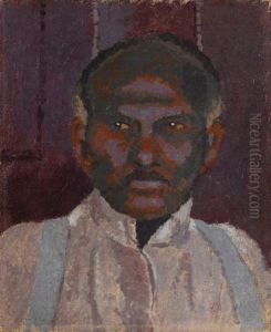 Portrait Of The Doorman At The Savoy by Malcolm Drummond