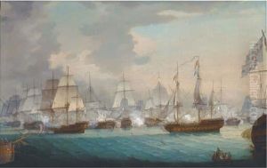 The Battle Of The Nile, 1 by Samuel Drummond