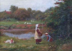Picking Cherries by W . Drummond