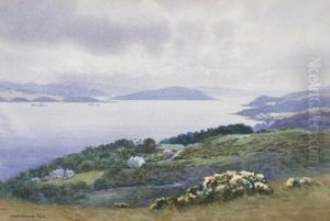The Clyde From The 8th Hole, Rothesay Golf Course by George, Captain Drummond-Fish