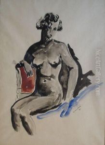 Nu Assis by Jean Du Marbore