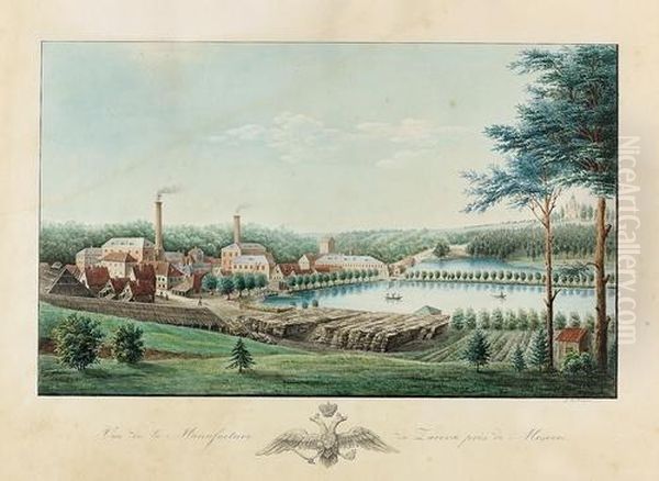 "vue De La Manufacture De Zareva Pres De Moscou.". - view 1