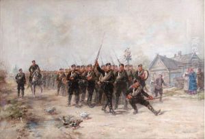 Regiment D'infanterie De La Garde Imperiale Russe "preobrajenski" by Leon Du Paty
