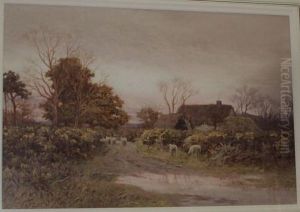 Cottage In A Wooded Landscape by Curtius Duassut