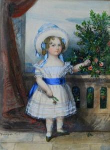 Young Girl With Hat by William C. Dubisson