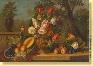 Vase Fleuri Sur Entablement