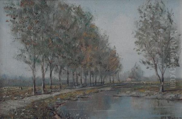 Paisaje Con Rio Y Arboles - view 1
