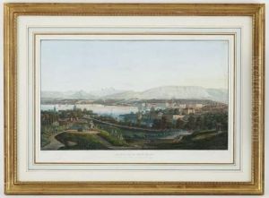 Geneve Et Le Mont-blanc by Jean-Baptiste Dubois