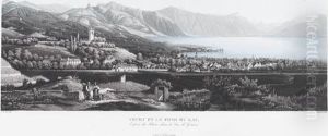 Vevey Et Le Fond Du Lac,/entree Du Rhone Dans Le Lac