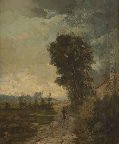Promeneur Dans Un Chemin Arbore - view 1