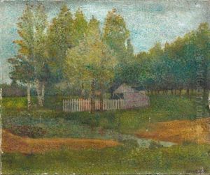 Paysage A La Cabane by Albert Dubois-Pillet
