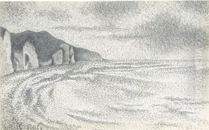 Etude Pour 'falaise A Yport' by Albert Dubois-Pillet