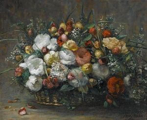 Nature Morte Dans Une Corbeille by Albert Dubois-Pillet