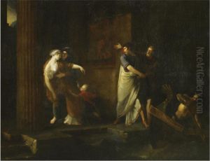 The Farewell Of Brutus And Portia by Antoine Dubost